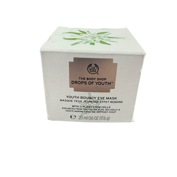 The Body Shop DROPS OF YOUTH Bouncy Eye Mask 3 Plant Stem Cells 0.6 oz NIB Vegan - Picture 8 of 12